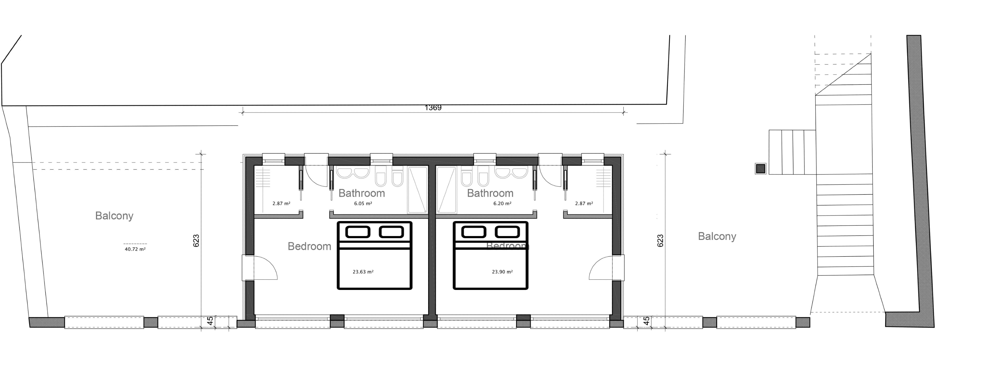 Grundriss — Apartment / annex