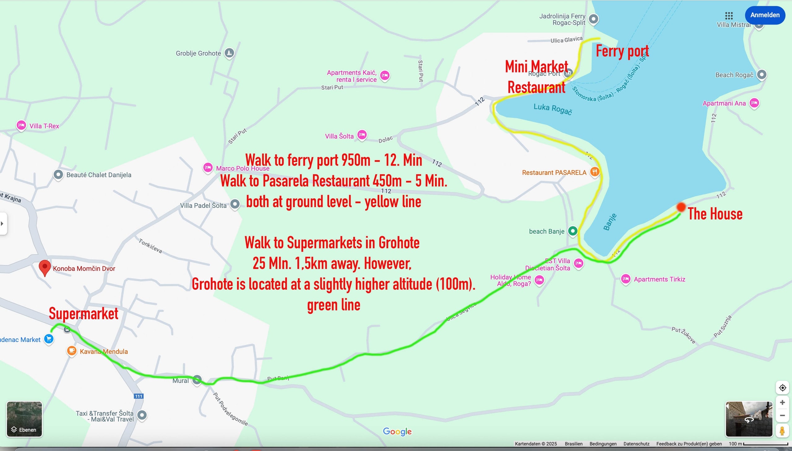 Grundriss — Access to Grohote