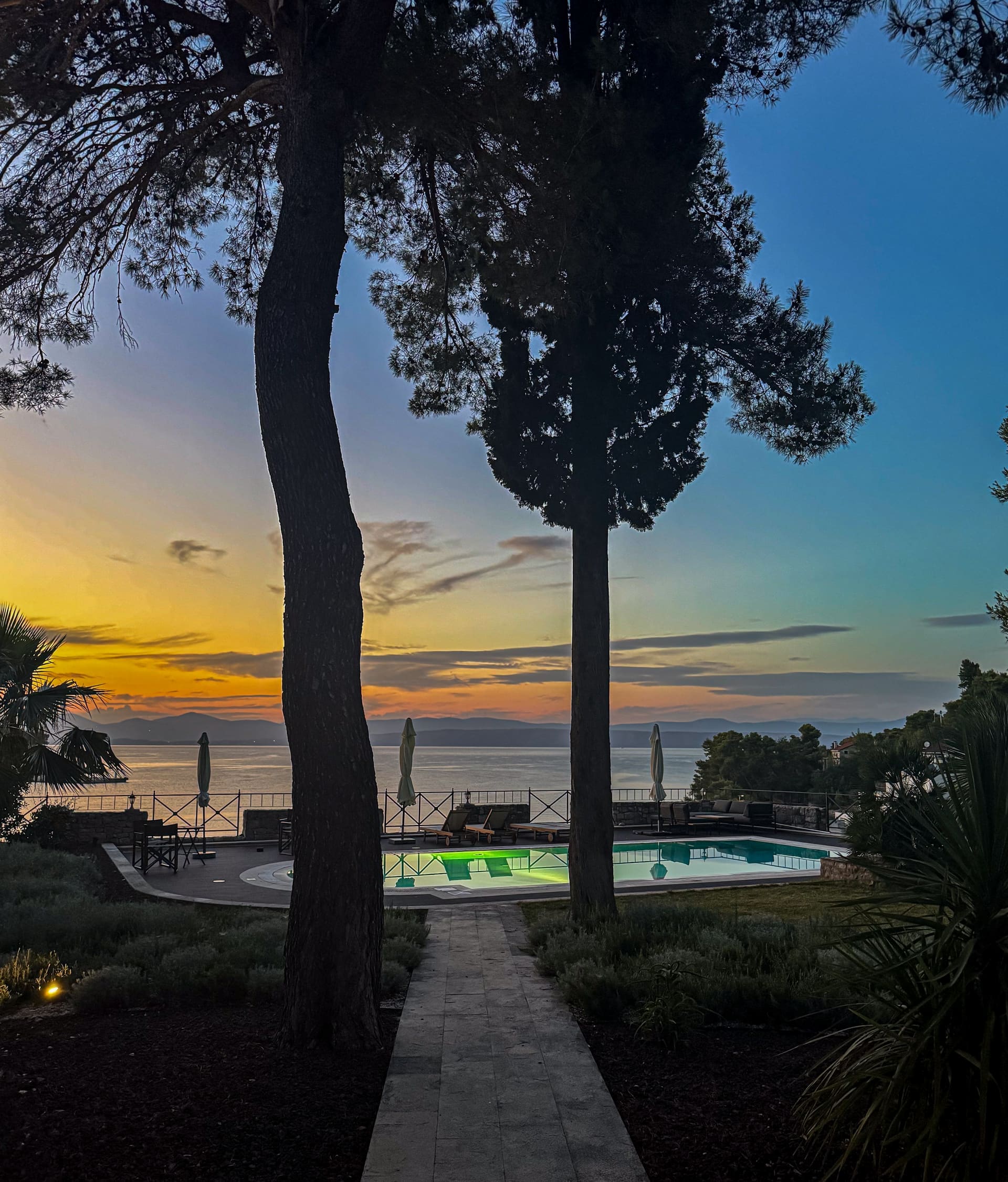 10 × 5 Meter Pool der Villa Šolta